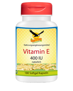 Vitamin E natürlich (D-alpha-Tocopherol), 180 Kaps