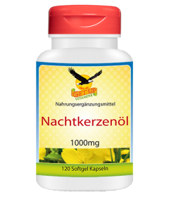 Nachtkerzenöl (Vitamin F) 1000 mg, 120 Kapseln
