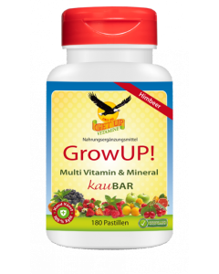 GrowUP! Kinder Multi Vitamin & Mineral KauBar