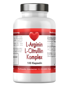 L-Arginin & L-Citrullin Komplex, 180 veg. Kaps