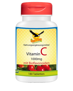 Vitamin C mit Bioflavonoiden 1000mg GET UP - 180 Tabs