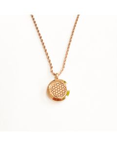 Blume des Lebens - Aromatherapie Duft-Amulett Rose Gold