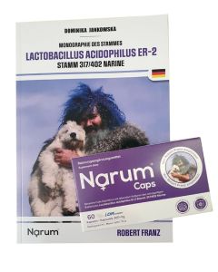Narum Caps – 60 Kapseln (inklusive Buch – Monographie des Stammes – Lactobacillus Acidophilus ER-2)