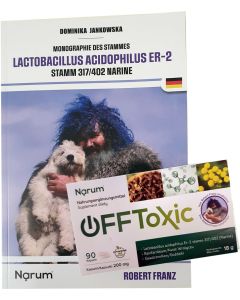 Narum – OFFToxic – 90 Kapseln (inklusive Buch – Monographie des Stammes – Lactobacillus Acidophilus ER-2)