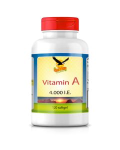 Vitamin A 120 Softgel-Kapseln mit Olivenöl