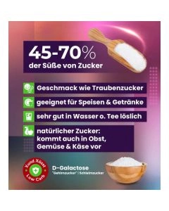 D+ GALACTOSE natürlicher Zucker 250g