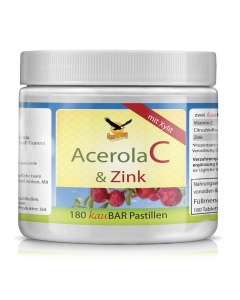 Vitamin C + ZINK Kaupastillen mit Acerola, Kirschgeschmack 180 Pastillen - get up