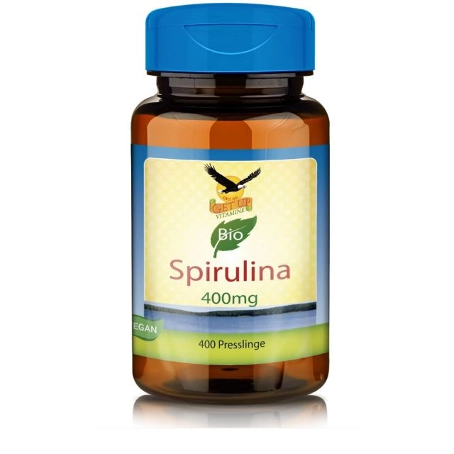 BIO-Spirulina a 400mg, 400 Presslinge - get up